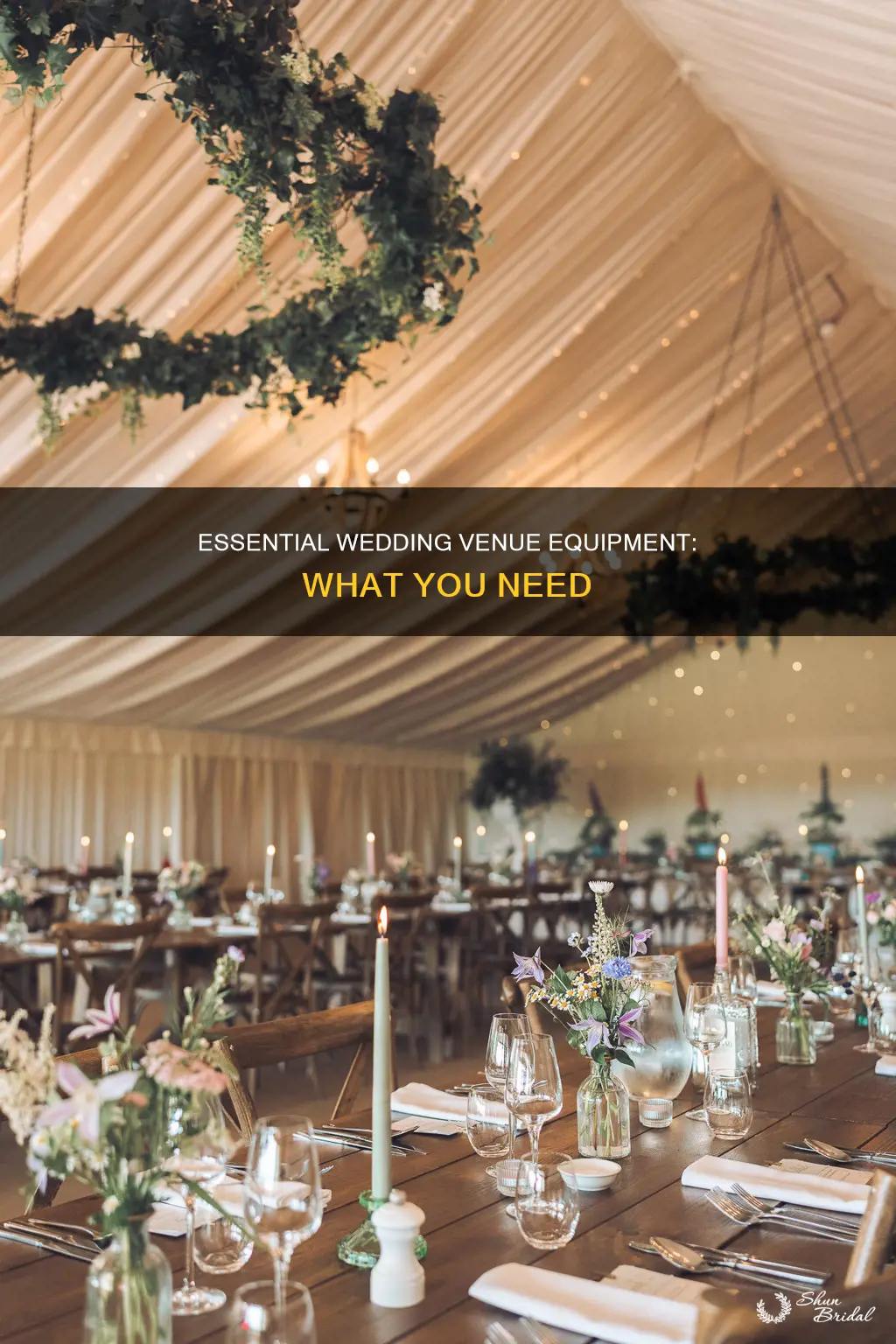 what equipments do I need for a wedding venue