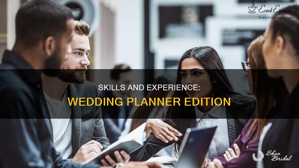 what experience do you need to be a wedding planner