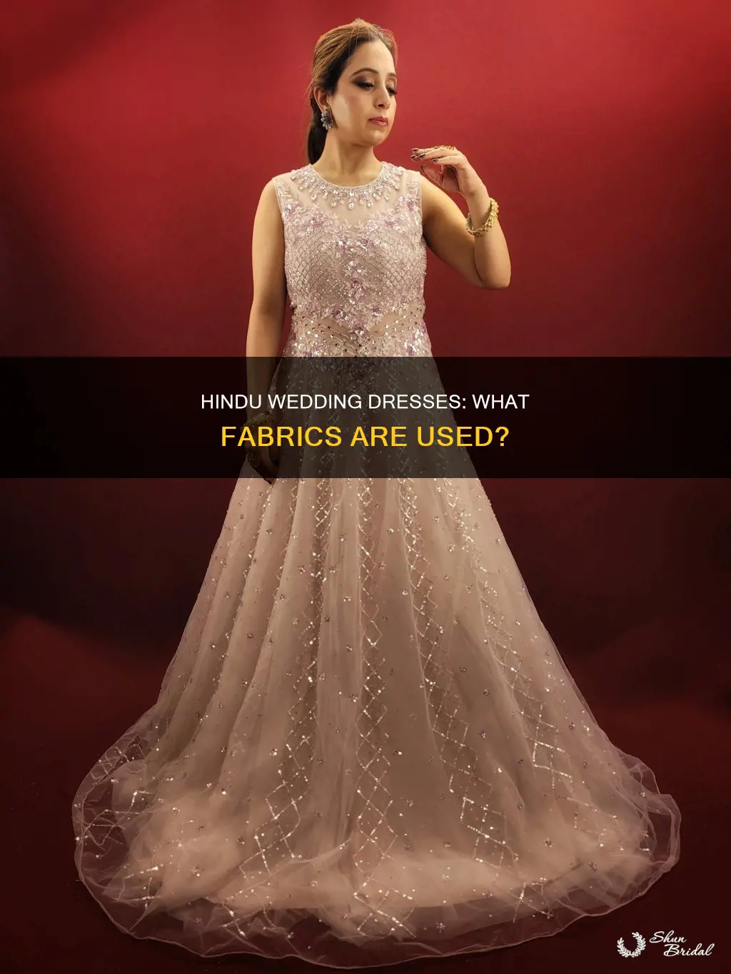 what fabric are hindu wedding dresses made of