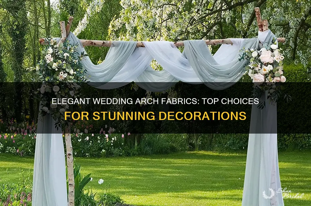 what fabric do people use to decorate wedding arches