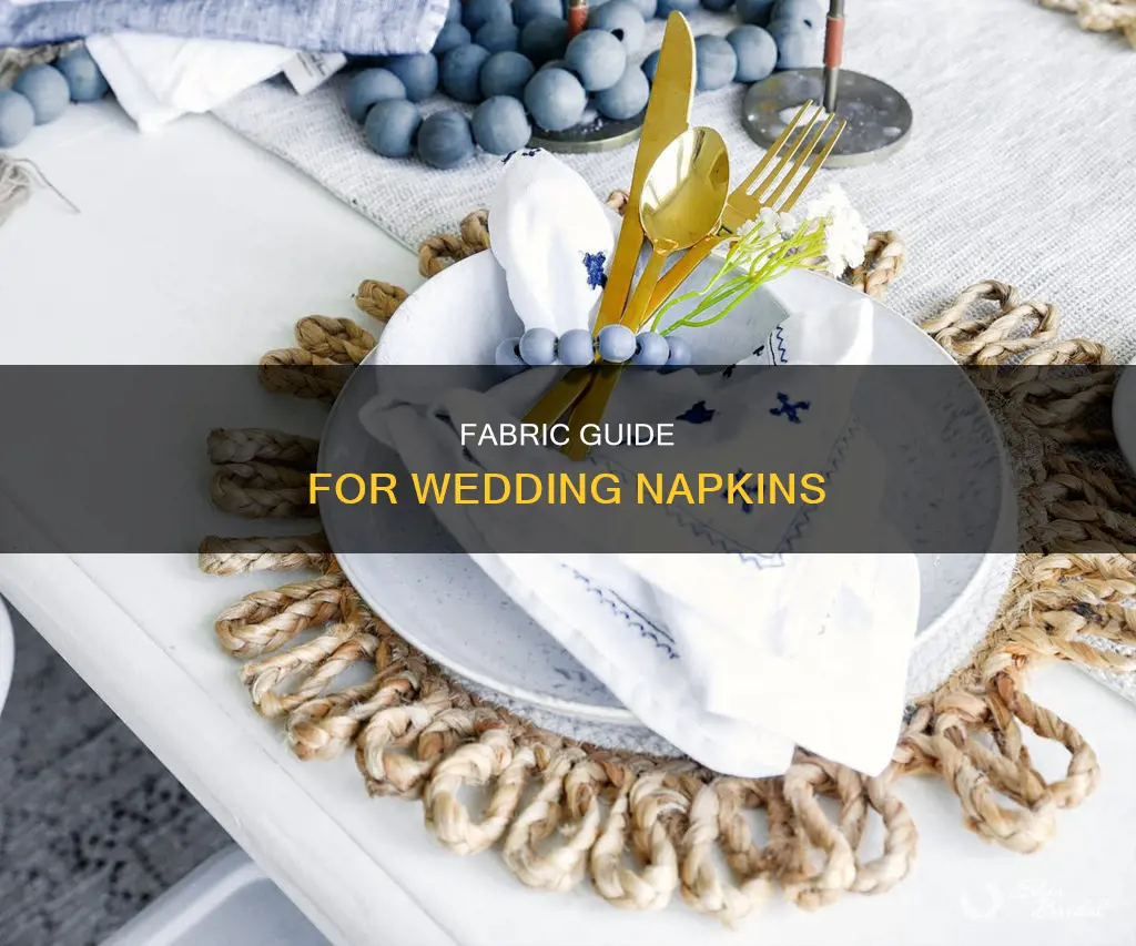 what fabric to use for wedding napkins