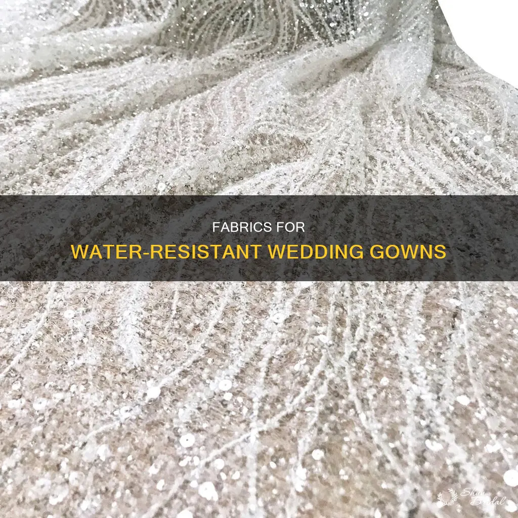 what fabrics can you get wet on wedding dress
