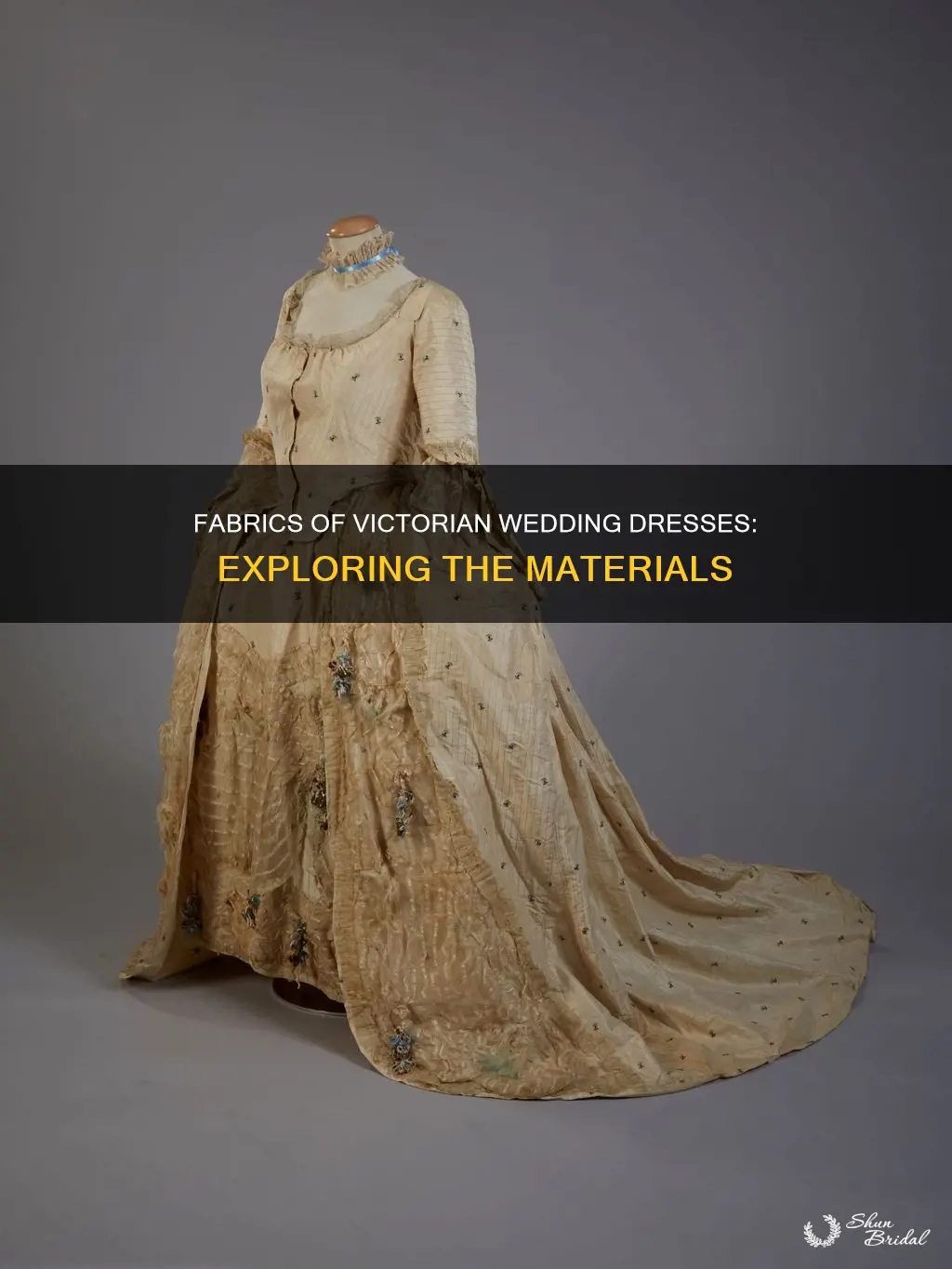 what fabrics were victorian wedding dresses made of