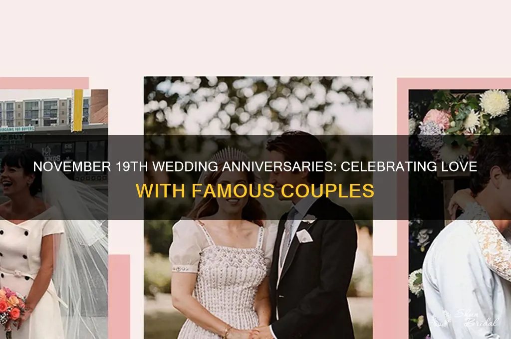 what famous people have a wedding anniversary on november 19th