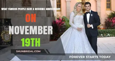 November 19th Wedding Anniversaries: Celebrating Famous Couples in Love