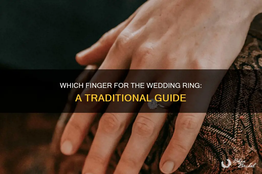 what fing er does a wedding wing go on