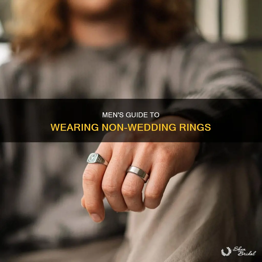 what finger do men put non wedding rings on