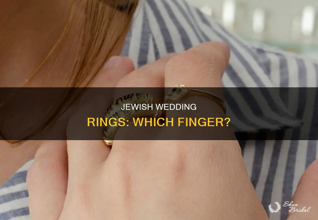 what finger does a jewish wedding ring go on