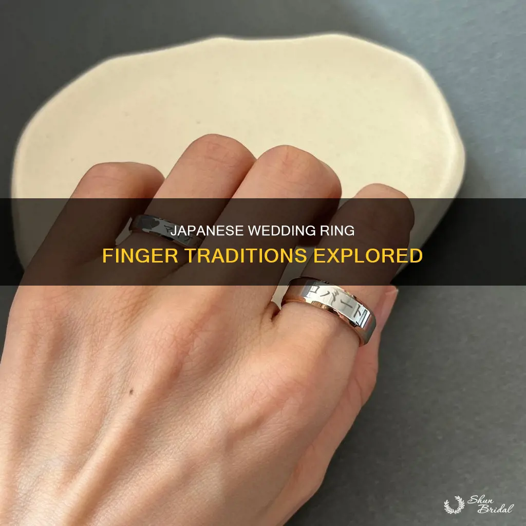 what finger is the wedding ring worn on in japan