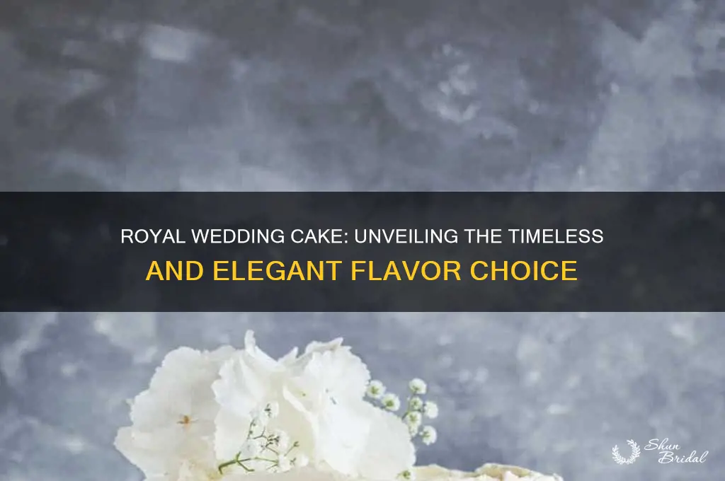 what flavor is royal wedding cake