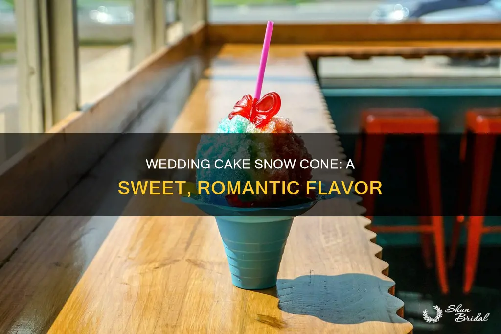 what flavor is wedding cake snow cone