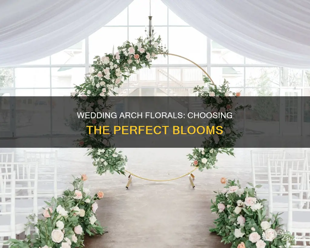 what florals to use for wedding arches