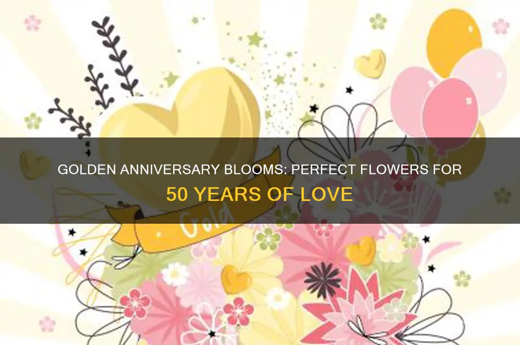 what flower for 50th wedding anniversary