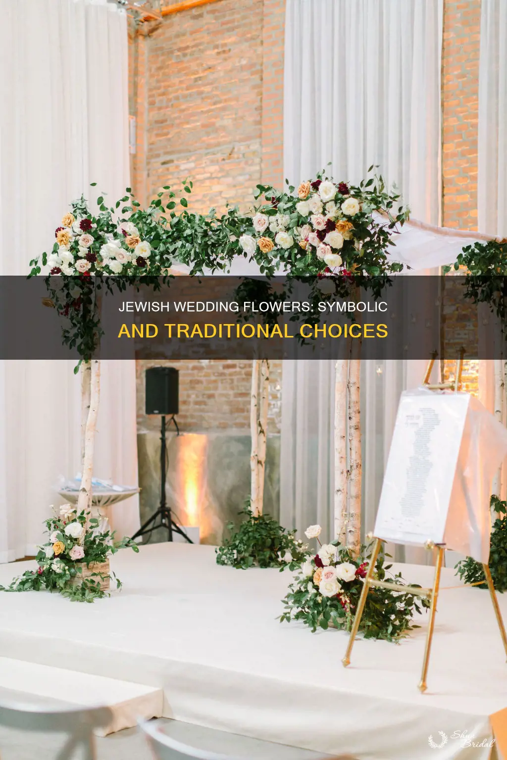 what flowers are used in jewish wedding