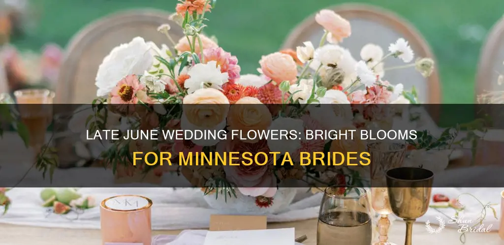 what flowers for a mn late june wedding