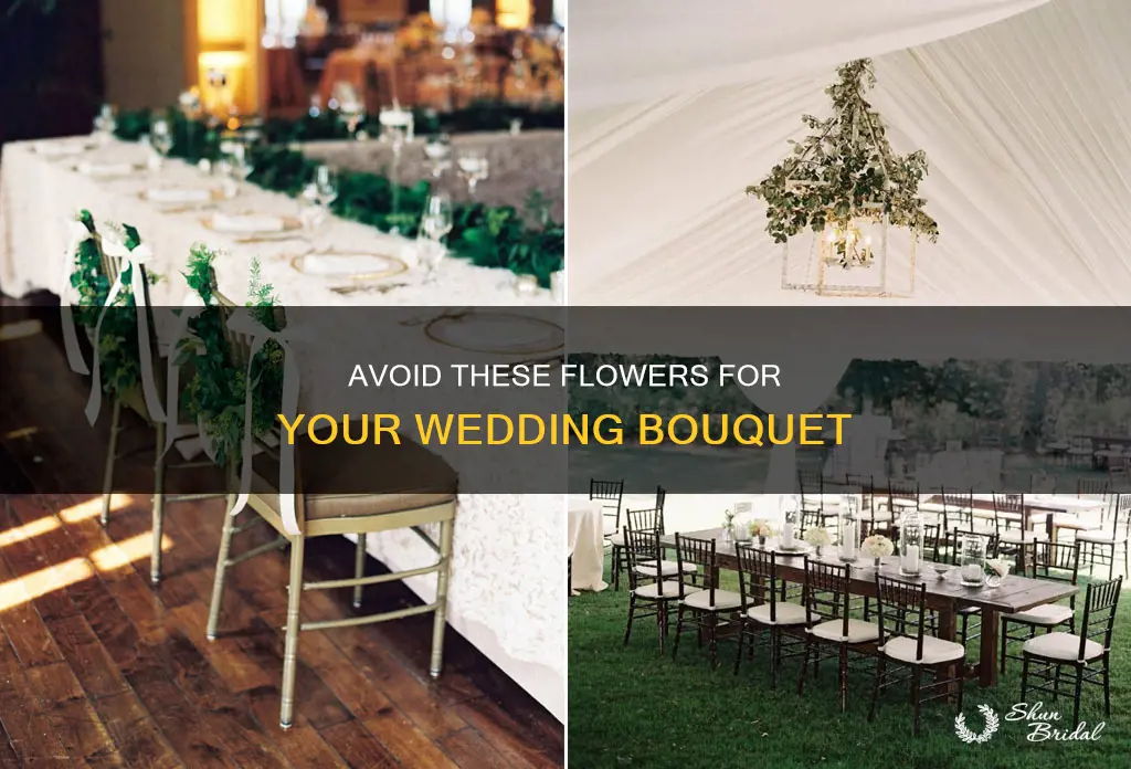 what flowers not to use in a wedding bouquet