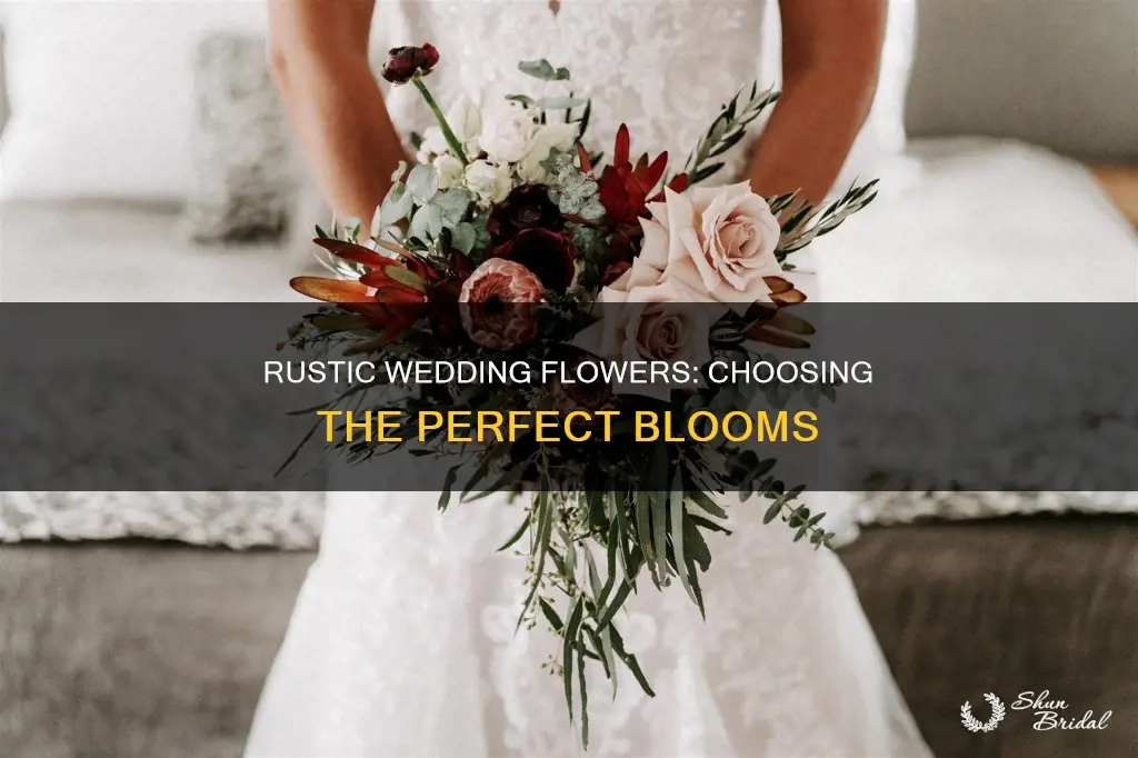 what flowers to use for rustic wedding