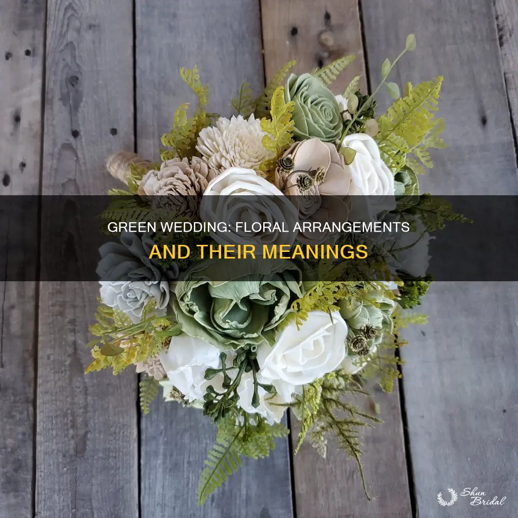 what flowers with green wedding