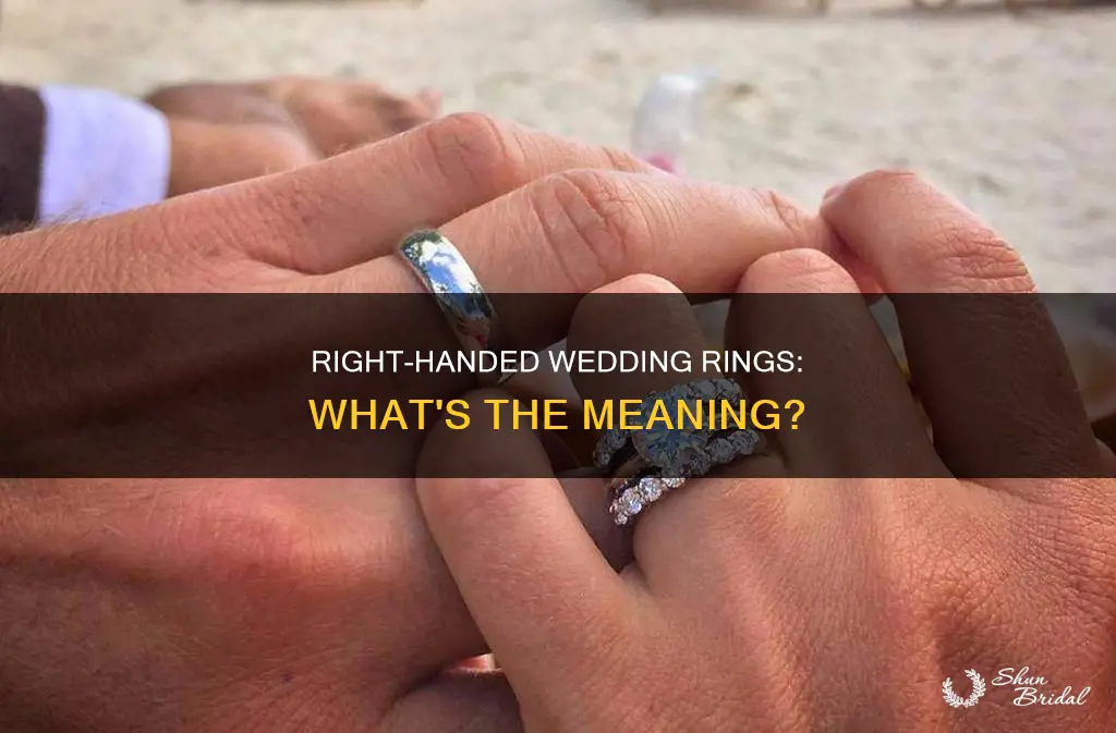 what foes wedding band on right finger mean