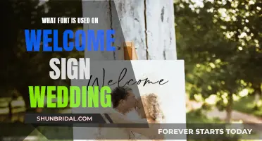 Welcome Sign Wedding Font: Choosing the Right Typeface