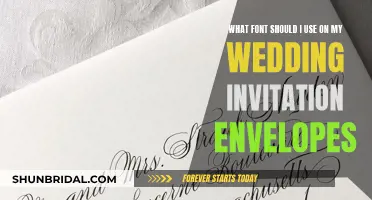 Choosing the Perfect Font for Wedding Invitation Envelopes