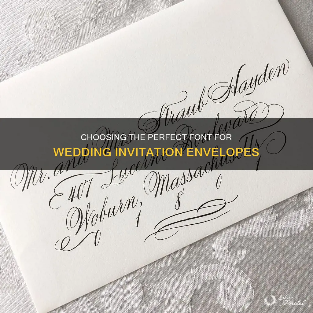 what font should I use on my wedding invitation envelopes