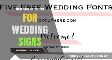 Elegant Font Pairings for Stunning Wedding Signs and Decor