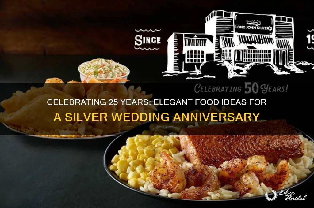 what foods do you serve for a 25th wedding anniversary