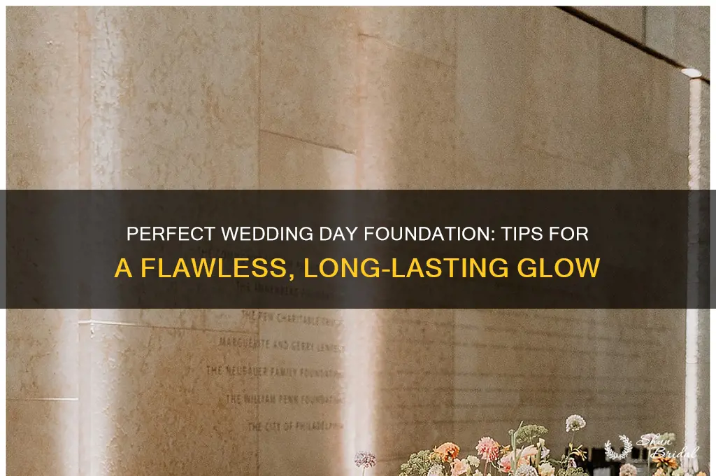 what foundation should I use on my wedding day
