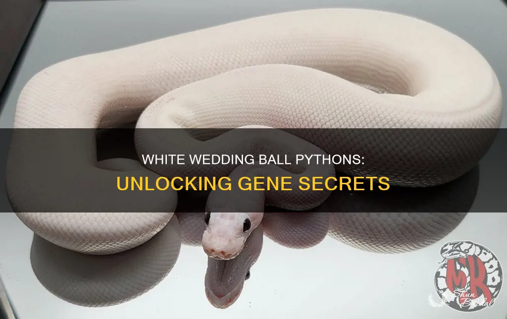 what genes make a white wedding ball python