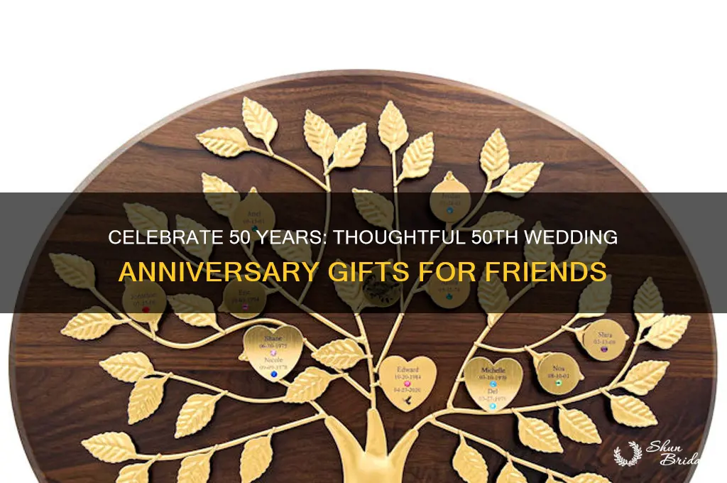 what gift for 50th wedding anniversary for friends