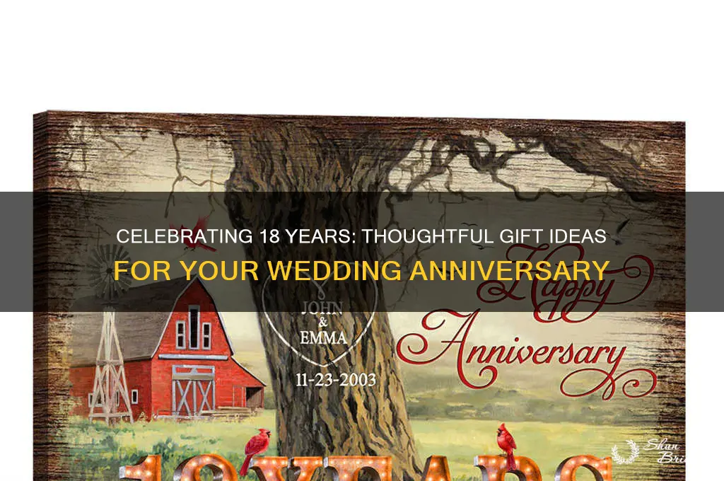 what gift is 18 year wedding anniversary