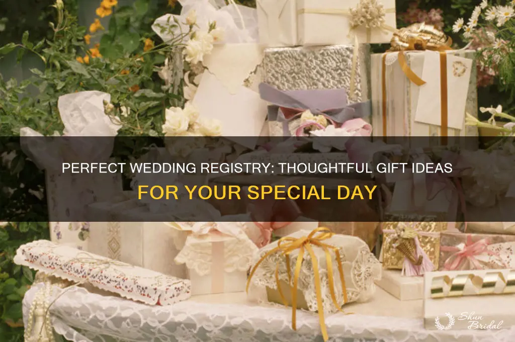 what gifts should i register for my wedding