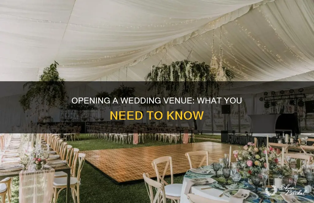 what goes in to open a wedding venue
