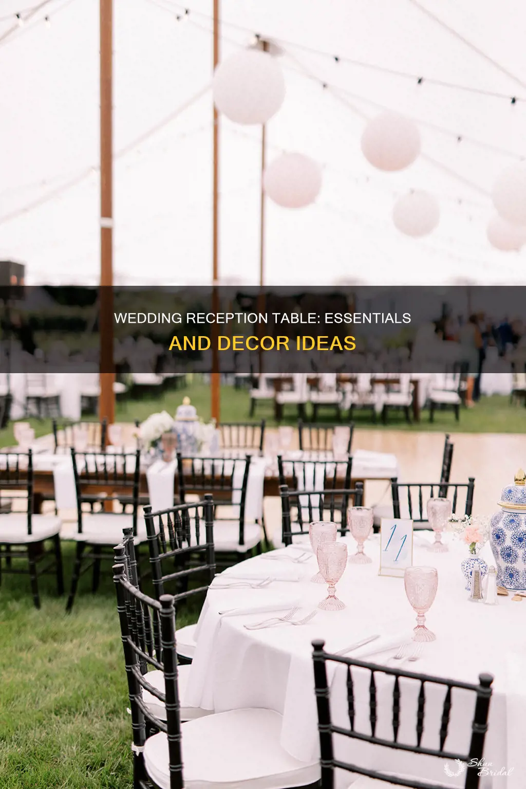 what goes on a wedding reception table