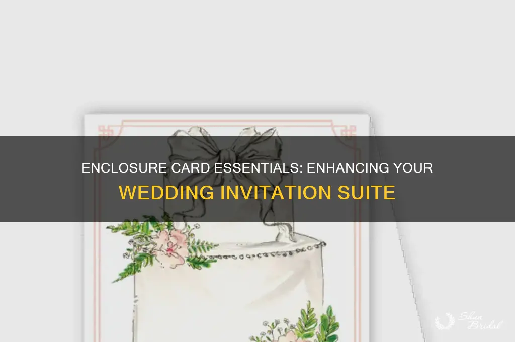 what goes on enclosure card wedding initation