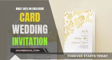 Wedding Invitation Enclosure Cards: What to Include