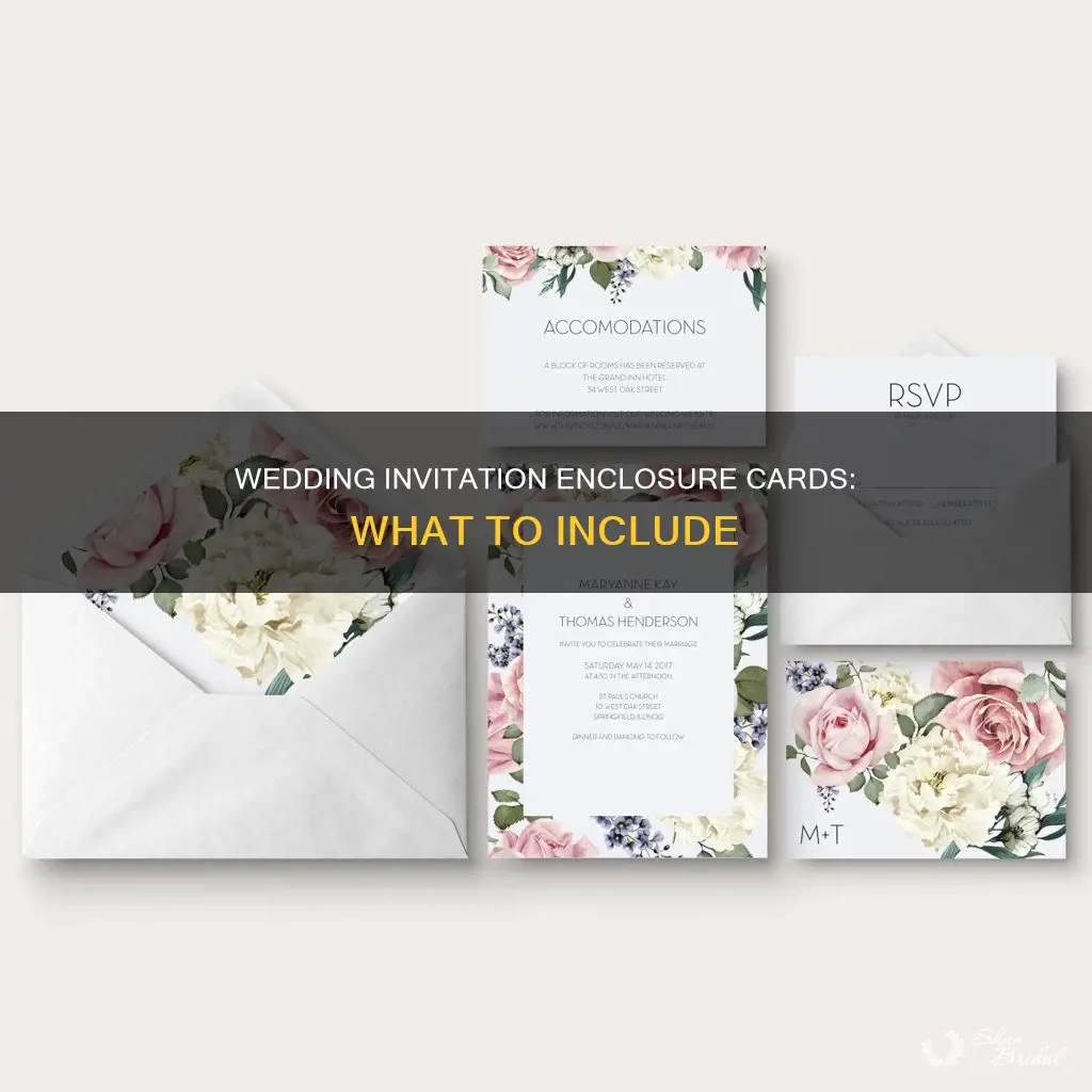 what goes on enclosure card wedding invitation