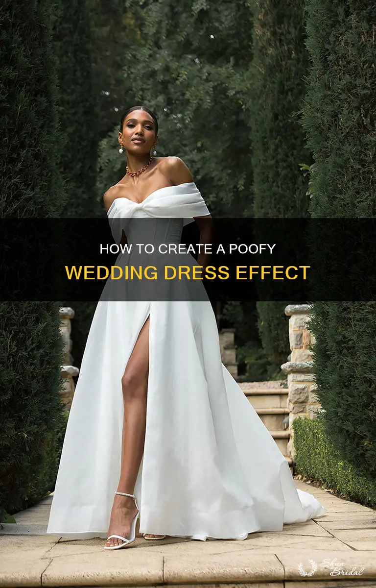 what goes under a wedding dress to make it poofy