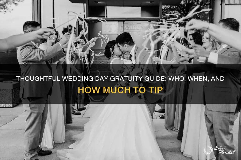 what gratuities for wedding day