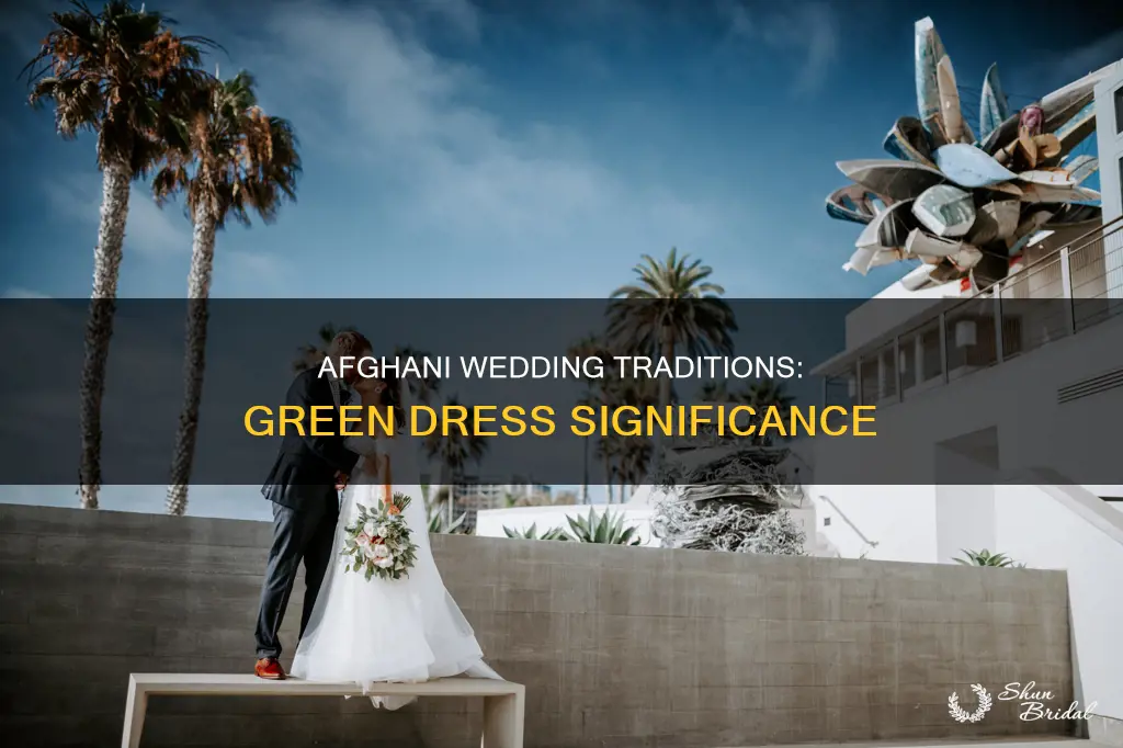 what green wedding dress means in afgan culture