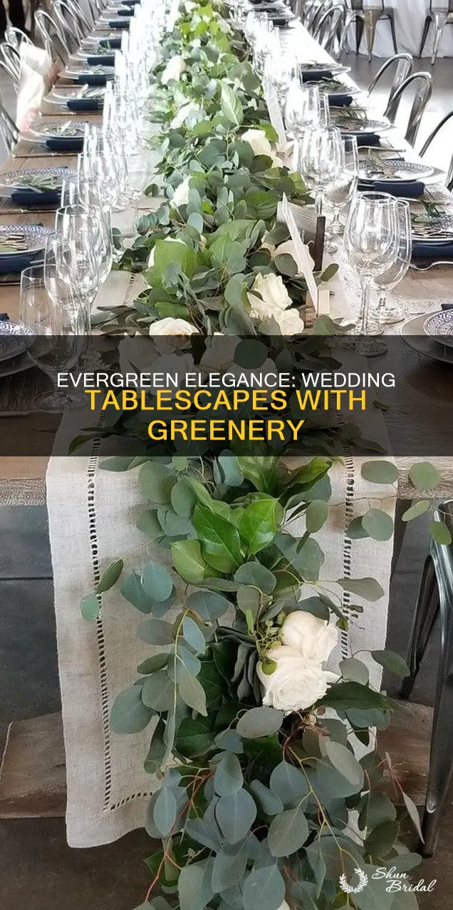what greenery is used for wedding tables