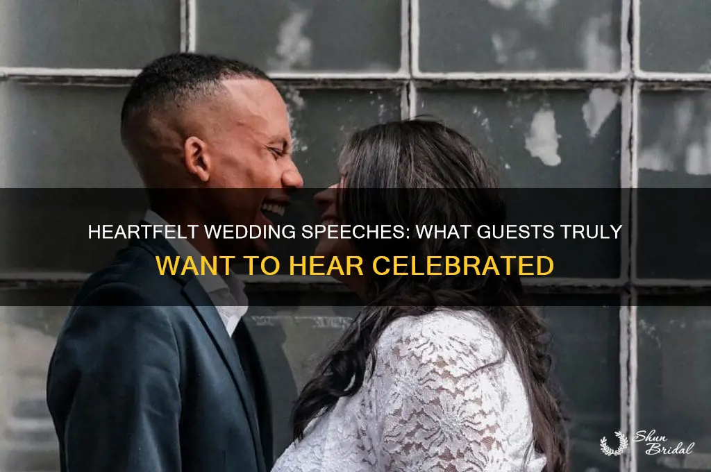 what guests want to hear at a wedding