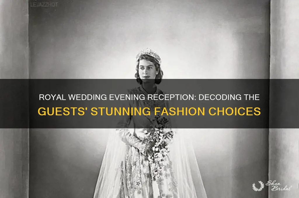 what guests wore to the royal wedding evening reception