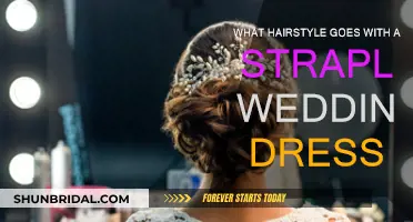 Strapless Wedding Dresses: Best Bridal Hairstyles