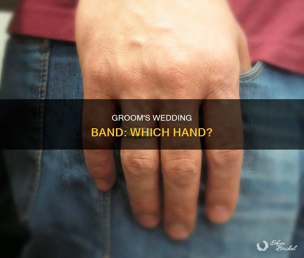 what hand does the wedding band for the groom