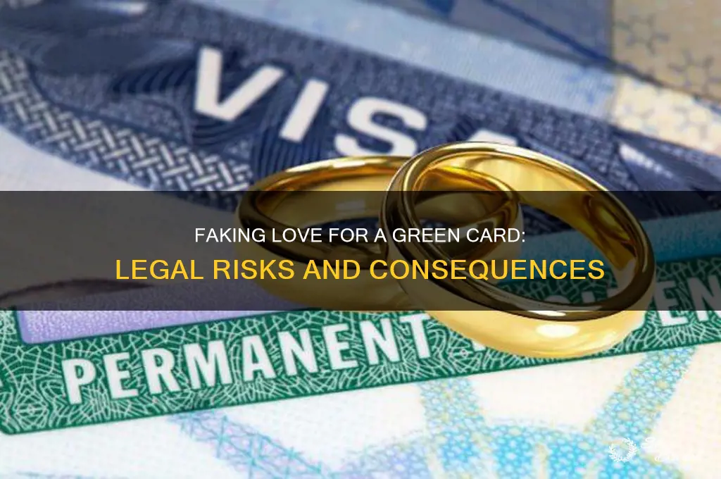 what happen if fake wedding for green card