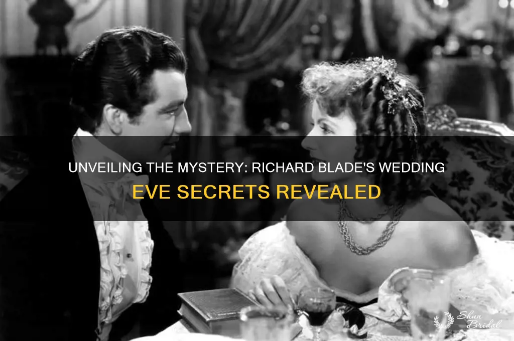 what happened 2 days before richard blade wedding