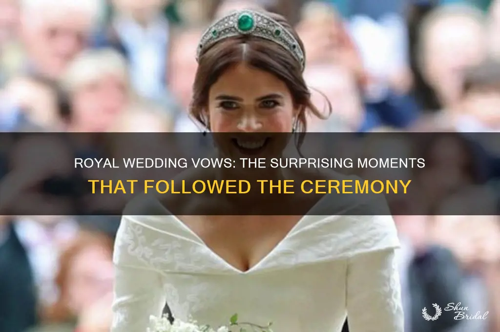 what happened after the royal wedding vows