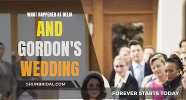 Delia and Gordon's Wedding: Chaos and Confusion